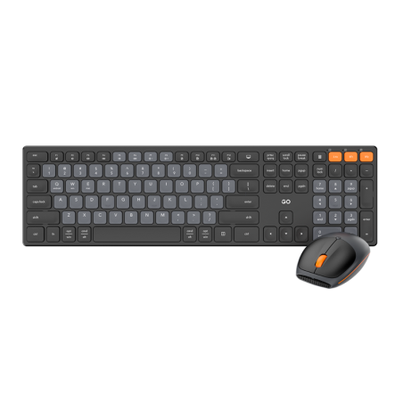 KIT TECLADO Y MOUSE INALAMBRICO FANTECH GO POP WK895 BLACK