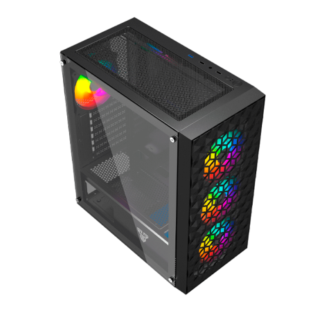 Gabinete Fantech Aero Ii Cg83 Black 4x Fan Frgb Atx