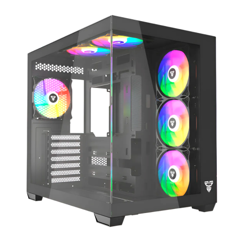 Gabinete Fantech Lumina Cg85 Black 6x...