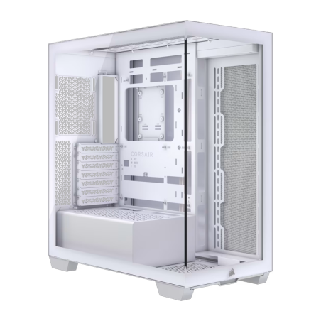 Gabinete Corsair 3500x Lx-r Rgb Icue Mid Tower Tg White