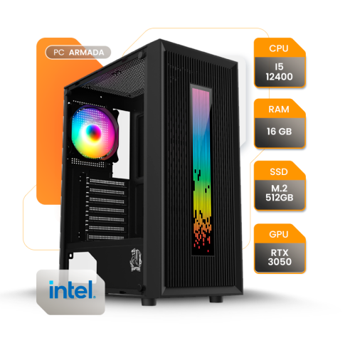 PC GAMER INTEL ULTRA 5 225 RTX 3050 16GB SSD 512GB H810 550W 80+ RAPTOR VORTEX