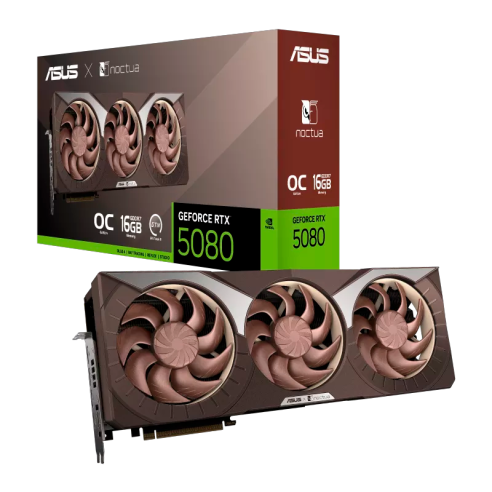 PLACA DE VIDEO GEFORCE RTX 5080 ASUS 16GB GDDR7 NOCTUA EDITION