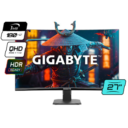 Monitor Gamer Gigabyte 27" Gs27qca 180hz 1ms Qhd OUTLET