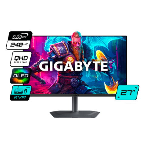 MONITOR GAMER GIGABYTE 27" MO27Q2-SA 240HZ 0.03MS QHD OLED
