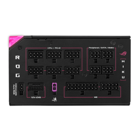 Fuente Asus Rog Thor 1200w 80+ Platinum Full Modular Miku Edition