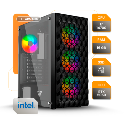 Pc Diseño I7 14700 Rtx5050 16gb Ssd...