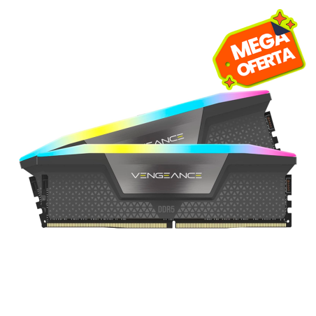 Memoria Ram Ddr5 32gb (2x16gb) 6000mhz Cl36 Corsair Vengeance Rgb Amd & Intel Black