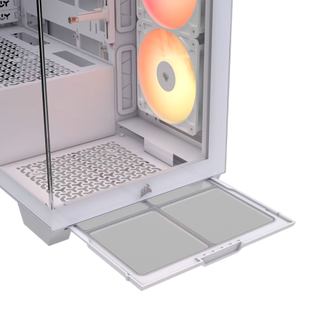 Gabinete Corsair 3500x Rs-r Argb Mid Tower Blanco