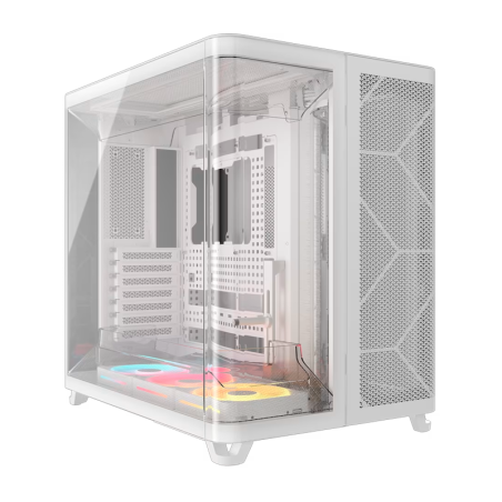 Gabinete Corsair Air 5400 Lx-r Rgb Icue Link Mid Tower Blanco