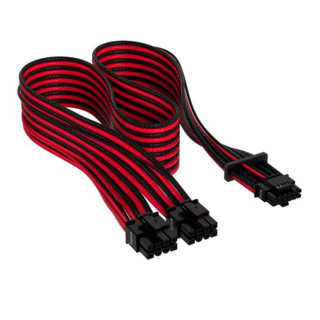 Cable Corsair Premium Pcie Gen 5 12v-2x6 De 600 W Y 12+4 Patillas Type 4 Rojo Negro