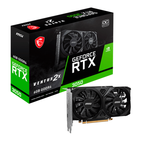 Placa De Video Msi Geforce Rtx 3050 Ventus 2x Oc 6gb
