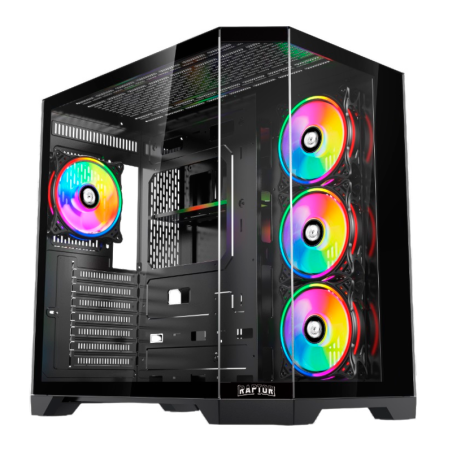 Gabinete Raptor Eclypse Tg X2 Mid-tower Rgb Fan X4