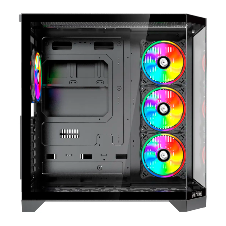 Gabinete Raptor Eclypse Tg X2 Mid-tower Rgb Fan X4