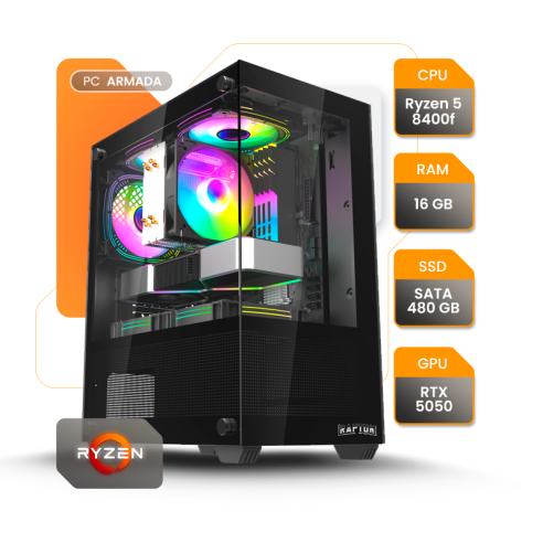 Pc Gamer Amd Ryzen 5 8400f Rtx5060...