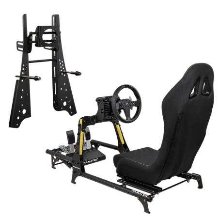 Simulador Volante Y Cockpit Fanatec Dd Pro Gt + Estructura, Asiento Y Soporte Monitor Csl V1.5