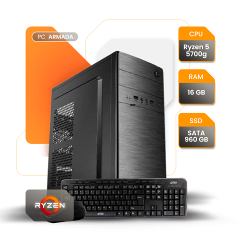 Pc Gamer Amd Ryzen 7 5700g 16gb Ssd...