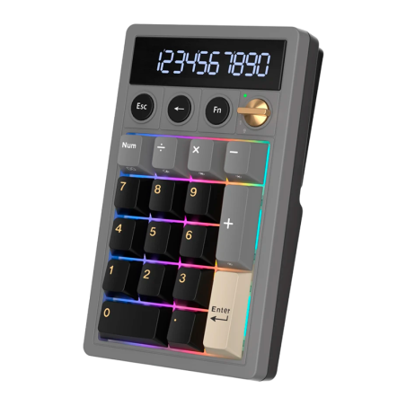 Teclado Royal Kludge Rkm20 Phantom Switch Cream Numpad