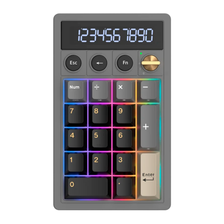 Teclado Royal Kludge Rkm20 Phantom Switch Cream Numpad
