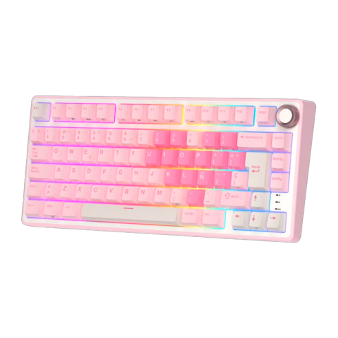 Teclado Royal Kludge Rkr75 Pink...
