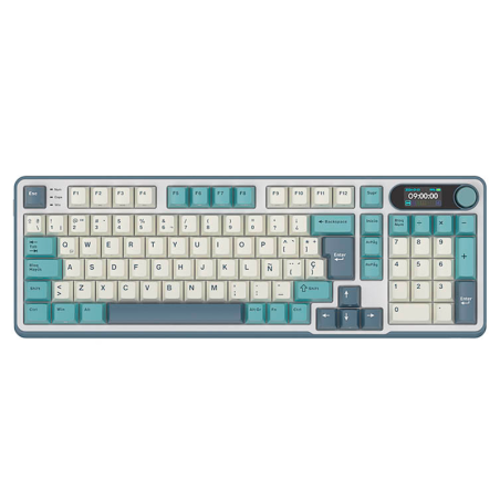 Teclado Royal Kludge Rks98 Wireless Light Cloud Switch Beige 96%