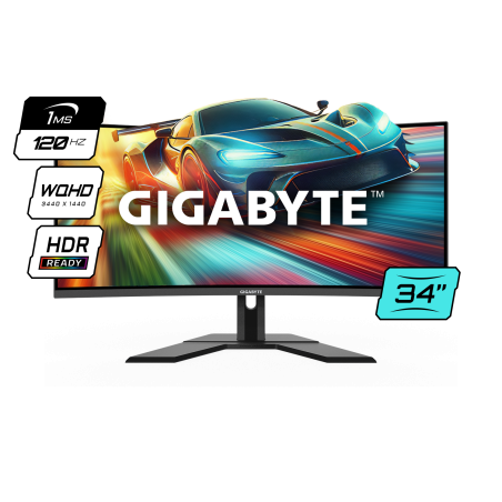 Monitor Gamer Gigabyte 34" Gs34wqc 120hz Wqhd 1ms