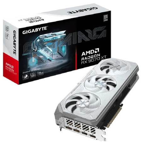 PLACA DE VIDEO GIGABYTE  RADEON RX 9070XT GAMING ICE 16GB