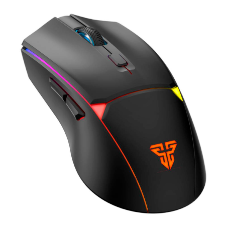 Mouse Gamer Inalámbrico Fantech Crypto Ii Wg7v2rd Black 12000 Dpi 1000hz + Dock Rgb