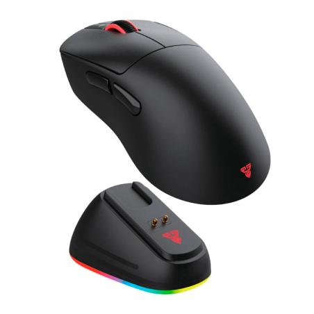Mouse Gamer Inalámbrico Fantech Yari Pro Wg14p Black 42000 Dpi 8000hz + Base De Carga
