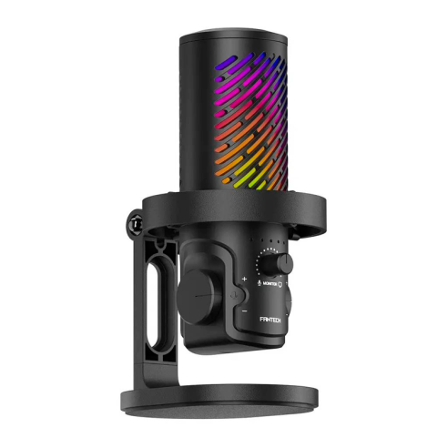 MICRÓFONO FANTECH LEVIOSA AURA MCX04 BLACK CONDENSADOR CARDIOIDE USB-C 24BIT 48KHZ RGB