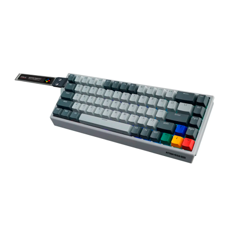 Teclado Magnético Inalámbrico Fantech Atom He68 Pro Mk922 Super Maxfit - Grey (emerald Switch) 68%