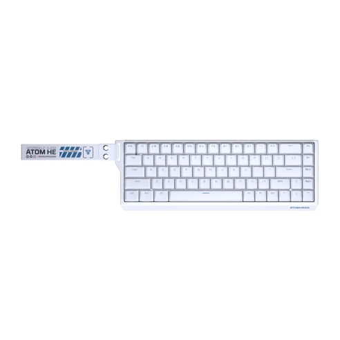 TECLADO MAGNÉTICO FANTECH ATOM HE68 MK811 WHITE (EMERALD SWITCH) 68% 8000HZ RGB