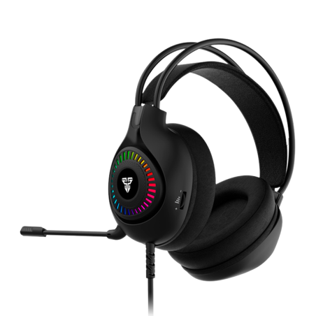 Auriculares Gamer Fantech Orbit 7.1 Hg25 Rgb Black 50mm Usb