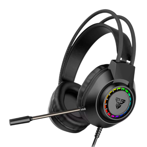 AURICULARES GAMER FANTECH PORTAL HQ55 RGB BLACK 50MM 3.5MM