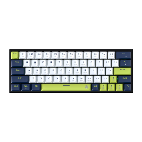 TECLADO MECÁNICO FANTECH ATOM63 MK874V2 MORI - BLUE (TARO SWITCH) 60% HOT-SWAP RGB USB-C