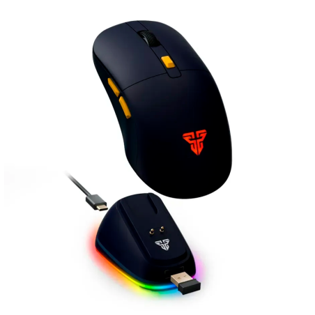 Mouse Gamer Inalámbrico Fantech Kanata Wg9rd Blue 12000 Dpi 1000hz Tri-mode + Dock Rgb