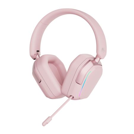 Auricular Gamer Inalambrico Royal Kludge Hg101 Pearl Pink Tri Mode