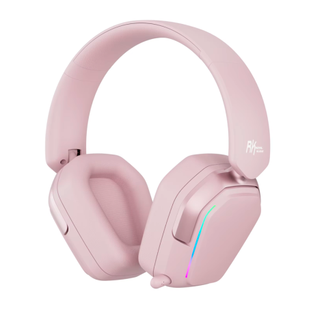 Auricular Gamer Inalambrico Royal Kludge Hg101 Pearl Pink Tri Mode