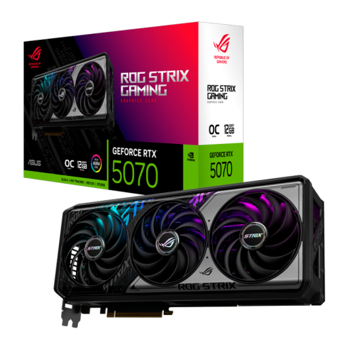 PLACA DE VIDEO GEFORCE RTX 5070 12GB ASUS ROG STRIX OC 12GB GDDR7