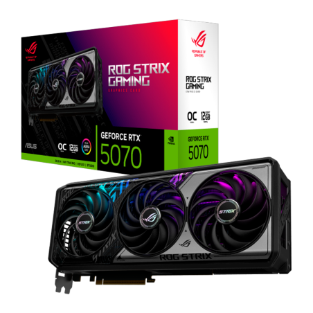 Placa De Video Geforce Rtx 5070 12gb Asus Rog Strix Oc 12gb Gddr7