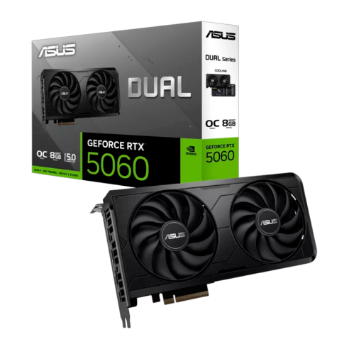 PLACA DE VIDEO GEFORCE RTX 5060 8GB ASUS DUAL OC EVO