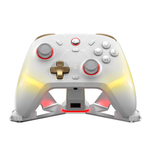 JOYSTICK INALÁMBRICO GAMESIR CYCLONE 2 PHANTOM WHITE TMR 1000HZ + DOCK