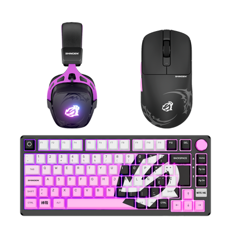 Pre venta Combo Shinden Teclado RKM75 HE + Mouse M3 + Headset HG103 + Regalo sorpresa