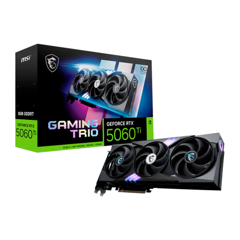 PLACA DE VIDEO GEFORCE RTX 5060 TI 8GB MSI GAMING TRIO OC