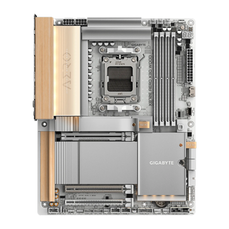 Mother Gigabyte X870e Aero X3d White Light Wood Wifi 7 Am5 Ddr5