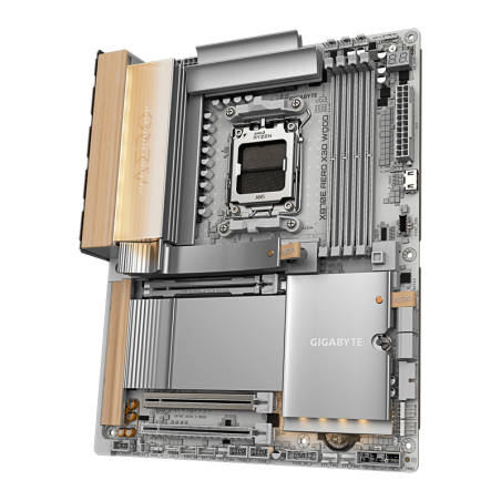 Mother Gigabyte X870e Aero X3d White Light Wood Wifi 7 Am5 Ddr5