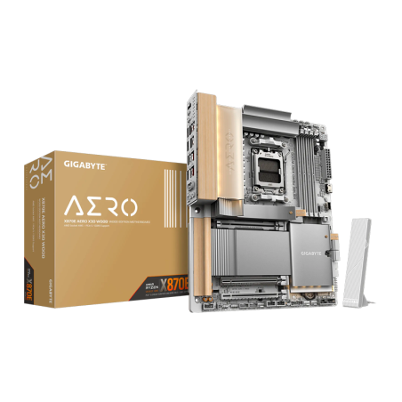 Mother Gigabyte X870e Aero X3d White Light Wood Wifi 7 Am5 Ddr5