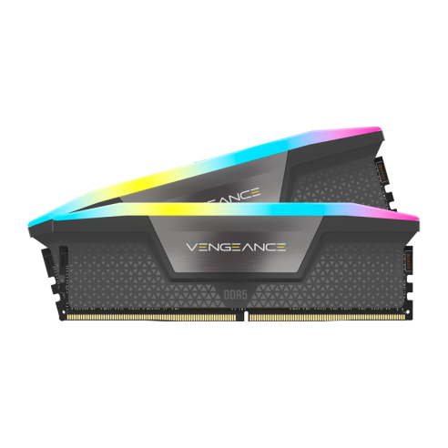 MEMORIA RAM DDR5 32GB (2X16GB) 6000MHZ CL38 CORSAIR VENGEANCE RGB AMD & INTEL GREY