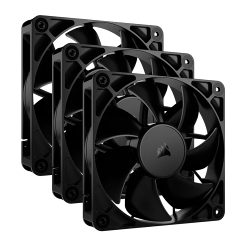 FAN COOLER CORSAIR RS120 120MM BLACK PACK X3