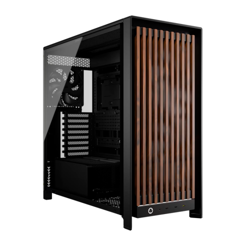 GABINETE CORSAIR 5000D WOOD RS PERFORMANCE MID TOWER NEGRO FAN X3
