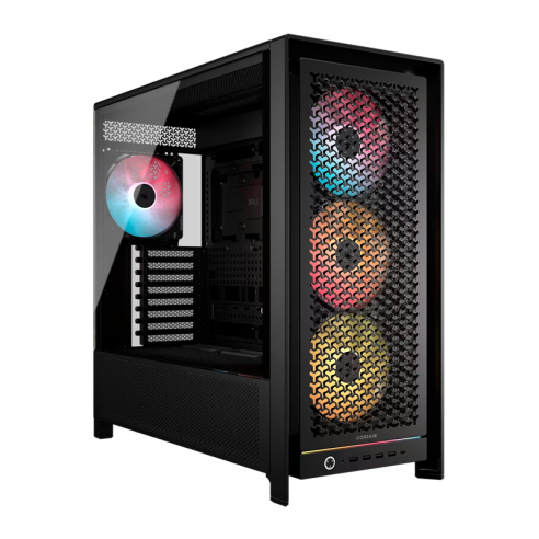 GABINETE CORSAIR 5000D FRAME RS ARGB MID-TOWER FAN RGB X4 BLACK AIRFLOW